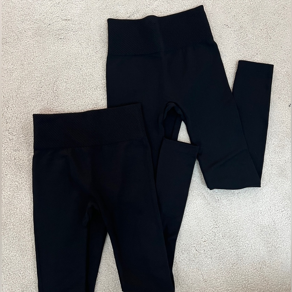fleece lined leggings (2 pairs)